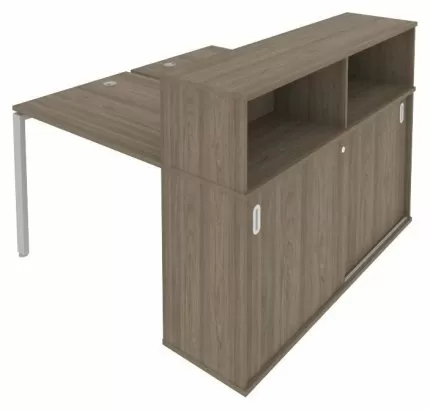 Рабочая станция с опорным шкафом-купе