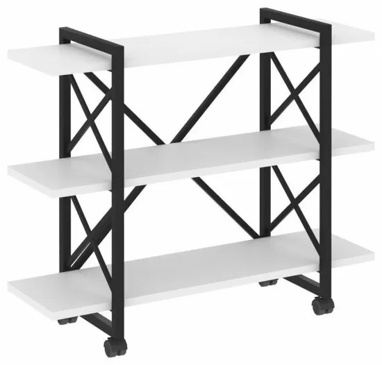 Стеллаж на колесных опорах 3 полки