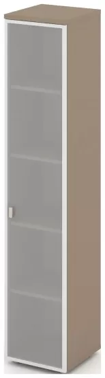 Шкаф высокий узкий правый (1 высокий фасад стекло в раме)