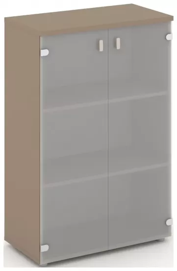 Шкаф средний широкий (2 средних фасада стекло)