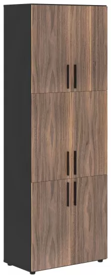 Шкаф с 3-мя комплектами глухих малых дверей