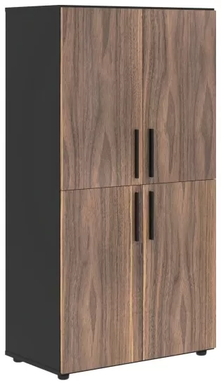 Шкаф с 2-мя комплектами глухих малых дверей