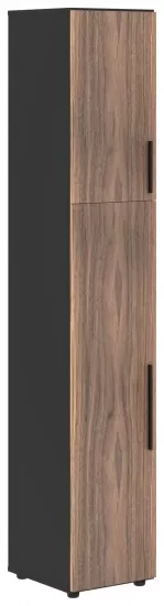 Шкаф-колонка с глухими малыми и средними дверьми левая